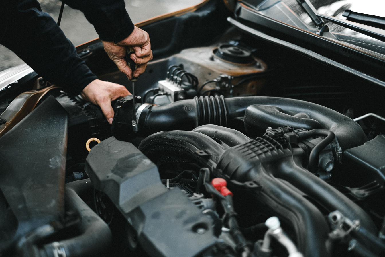 Reparatur am Motor